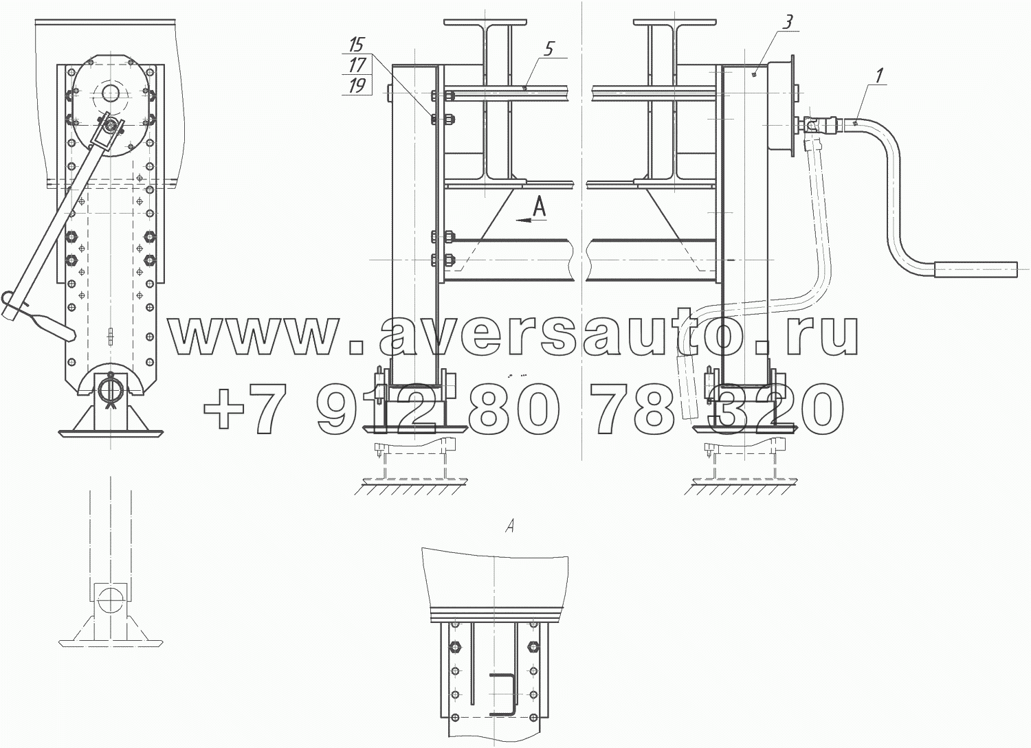 Н93341-2720001 Установка  опорно-стояночного устройства (ОСУ)